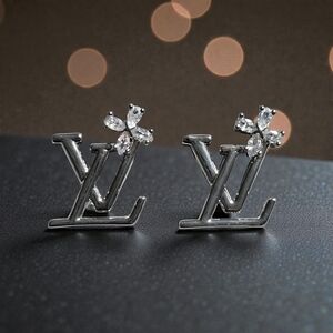 Silver Floral Icon Earrings